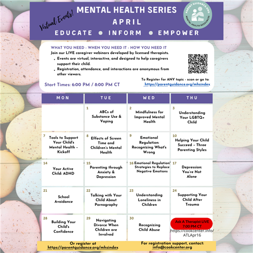  April Mental Health Series
